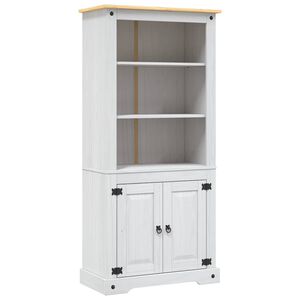 vidaXL Kredenc od borovine meksički stil Corona bijeli 80x40x170 cm