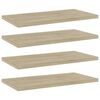 vidaXL Police za knjige 4 kom boja hrasta sonome 40x20x1,5 cm drvene