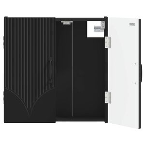 vidaXL Kabinet za mete HOORN Crna 52,5 x 10,5 x 53,5 cm