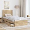 vidaXL Krevetna konstrukcija Sonoma hrast 90 x 190 cm Inženjersko Drvo
