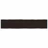 vidaXL Stolna ploča tamnosmeđa 200x40x(2-6) cm obrađena hrastovina