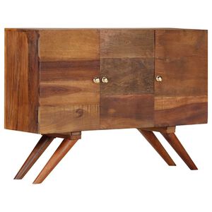 vidaXL Komoda od masivnog obnovljenog drva smeđa 110 x 30 x 75 cm