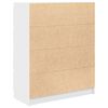 vidaXL Komoda bijela 80x35x99 cm od konstruiranog drva