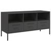 vidaXL TV ormarić crni 100,5 x 39 x 50,5 cm čelični