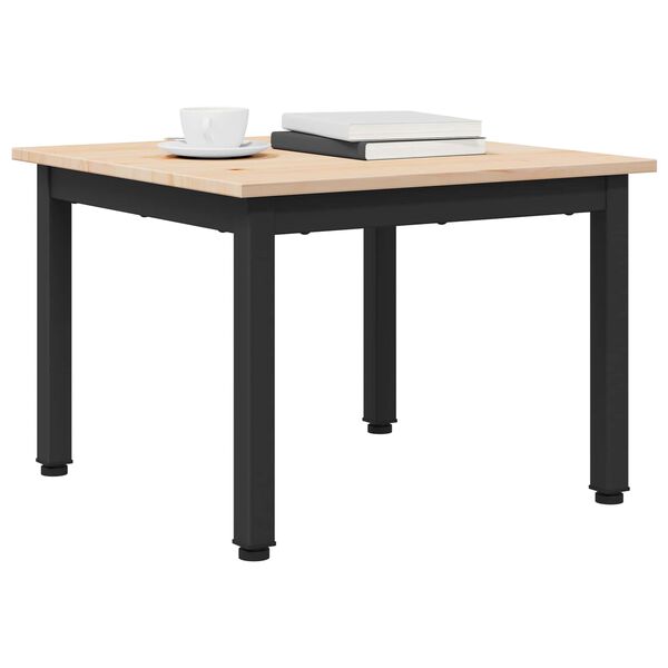 vidaXL Kava Stol Prirodna 50 x 50 x 36 cm Čvrsto borovo drvo