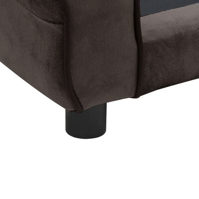 vidaXL Sofa za pse smeđa 72 x 45 x 30 cm plišana