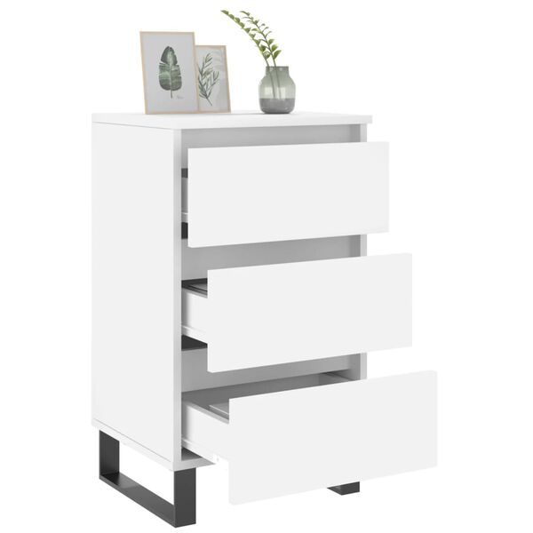 vidaXL Noćni ormarići 2 kom bijeli 40 x 35 x 69 cm konstruirano drvo