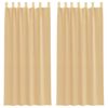 vidaXL Voile zavjese s petljama 2 kom pijesak 140x245 cm