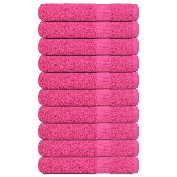 vidaXL Ručnici za saunu FROGN 10 kom roza 80x200 cm 360 g/m&sup2;