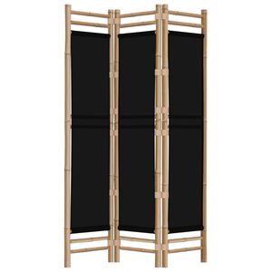 vidaXL Sklopiva sobna pregrada s 3 panela 120 cm od bambusa i platna