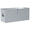 vidaXL Aluminijska kutija 90,5 x 35 x 40 cm srebrna