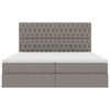 vidaXL Krevet s od storage Sivo-smeđa 180 x 200 cm Lažna koža