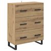 vidaXL Highboard s ladicama 2 pcs Umjetnički hrast 69,5 x 34 x 180 cm
