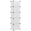 vidaXL Stalak za cipele prozirni 44 x 31,5 x 153,5 cm od PP-a