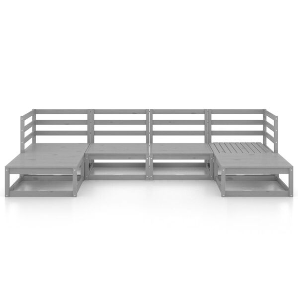 vidaXL 6-dijelna vrtna garnitura od masivne borovine