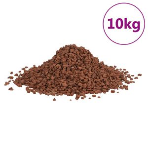 vidaXL Vulkansko kamenje 10 kg crveno 5 - 8 mm