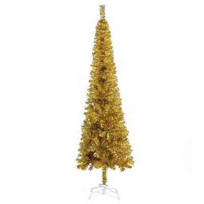 vidaXL Usko božićno drvce zlatno 210 cm