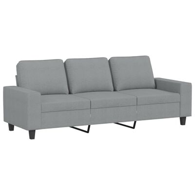 vidaXL 2-dijelni set sofa svjetlosivi od tkanine