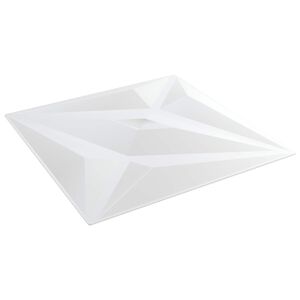 vidaXL Zidne panele 12 kom. 50 x 50 cm Bijela zvijezda XPS pjena