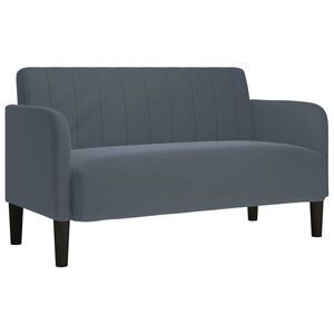 vidaXL Dvosjed tamno sivi 109 cm bar&scaron;un
