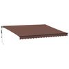 vidaXL Tenda na automatsko uvlačenje smeđa 450 x 350 cm