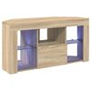 vidaXL Kotni LED TV ormar 100 x 40 x 50 cm Sonoma hrast