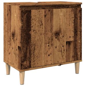 vidaXL Ormarić za umivaonik boja drva 58x33x60 cm konstruirano drvo