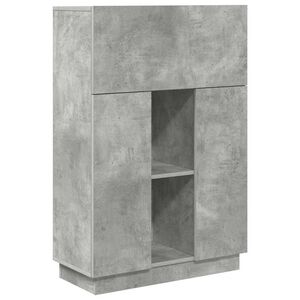 vidaXL Stol Betonski sivi 71.5 x 31.5 x 106.5 cm Konstruirano drvo