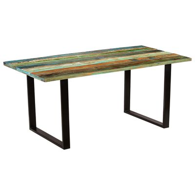 vidaXL Blagovaonski stol od masivnog obnovljenog drva 180 x 90 x 77 cm