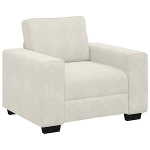 vidaXL Sofa fotelja krem 100x77x82 cm bar&scaron;unasta