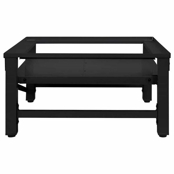 vidaXL Postolje za perilicu rublja s policom na izvlačenje bijelo