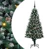 vidaXL Umjetno božićno drvce Zelena 180 cm PVC i Čelik i Plastika