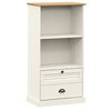 vidaXL Regal za knjige VIGO bijeli 60x35x114,5 cm od masivne borovine