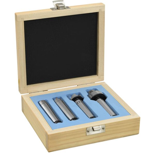 vidaXL Tokarski šiljci za drvo 4 kom MT2 čelični