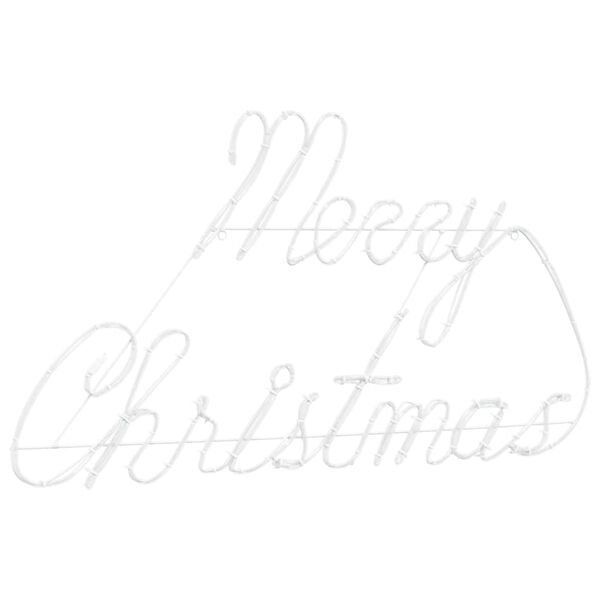 vidaXL Božićni natpis Crvena 99 x 55 x 13 cm Željezo