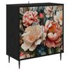 vidaXL Kreveta BORNE Crni hrast 69 x 33 x 76 cm Konstruirano drvo