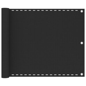vidaXL Balkonski zastor antracit 75 x 300 cm HDPE