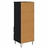 vidaXL Highboard Crni hrast 40 x 36 x 110 cm Konstruirano drvo