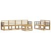 vidaXL Set vanjskih sofa 7 pcs Bijela 59 x 59 x 37 cm