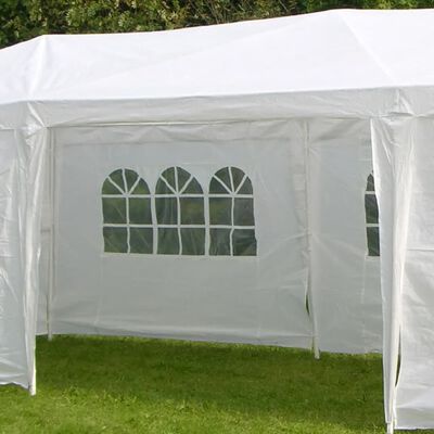 HI šator za zabave s bočnim zidovima 3 x 9 m bijeli
