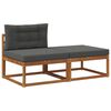 vidaXL Sekcionalna sofa s jastukom 2 Komad Prirodna