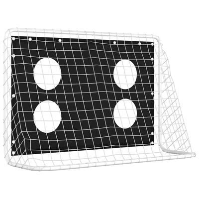 vidaXL Mreža za treniranje nogometnih golova čelična 184 x 61 x 122 cm