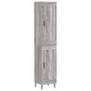 vidaXL Visoka komoda siva sonome 34,5x34x180 cm od konstruiranog drva