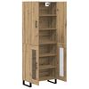 vidaXL Highboard 2 pcs Umjetnički hrast 69,5 x 34 x 180 cm