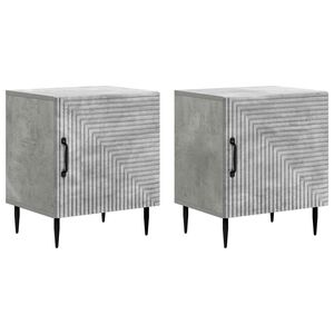 vidaXL Noćni ormar 2 kom. Betonska siva 43 x 34,5 x 50 cm