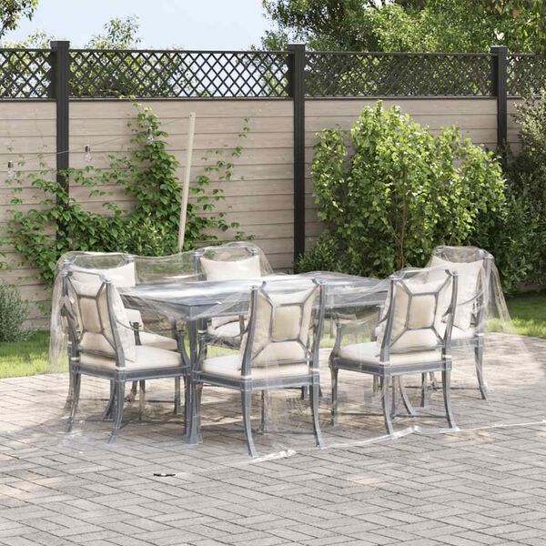 vidaXL Prozirna cerada s u&scaron;icama za vezice 3x4 m PVC