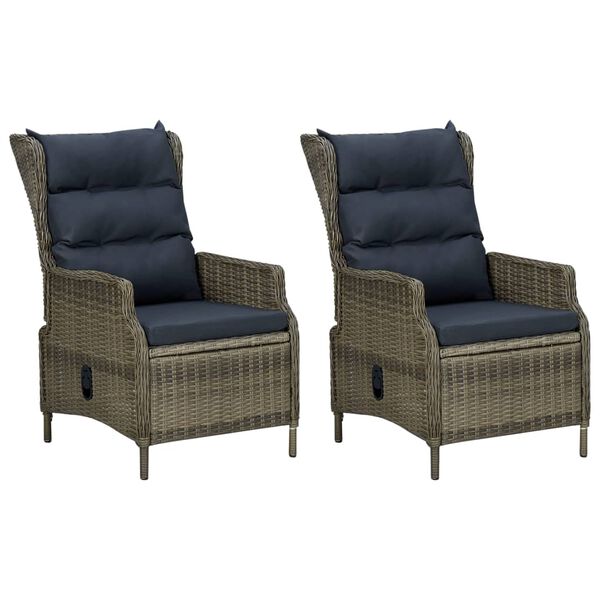 vidaXL 7-dijelni vrtni blagovaonski set smeđi