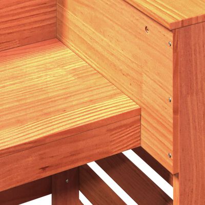 vidaXL Vanjski barski stol voštano smeđi 113,5x50x103 cm od borovine