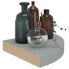 vidaXL Plutajuća kutna polica siva 25 x 25 x 3,8 cm MDF