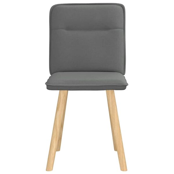 vidaXL Blagovaonske stolice od tkanine 2 kom tamnosive